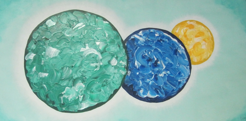 In line – kunstigart.nl – 50 x 100 cm Atelier Kunstig Art schilderij In line