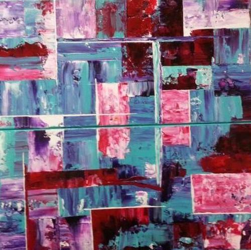 Out of the box 2 luik - Kunstig Art - 2 x 30 x 60 cm intuïtief schilderen